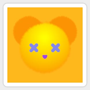 Yellow bear. Sticker